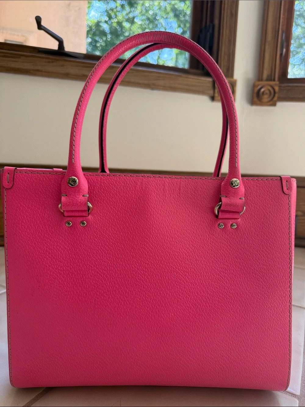 kate spade structured satchel
